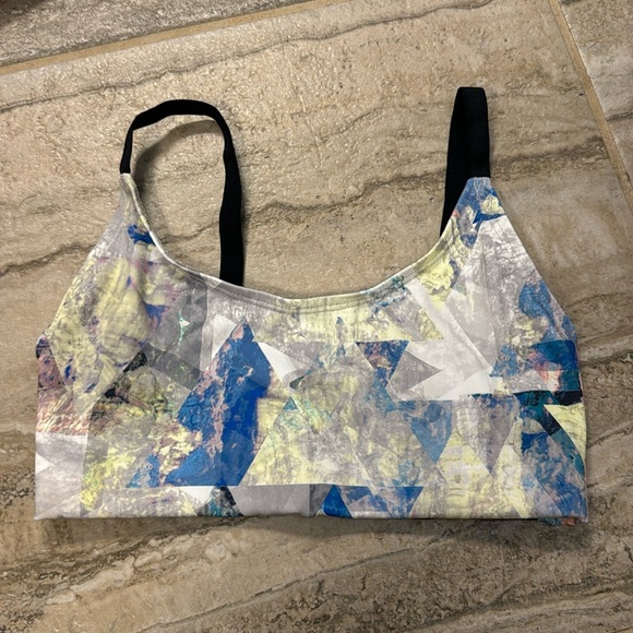 Mossimo Caged Back Sports Bra Blue Pink Black XS - Picture 1 of 10